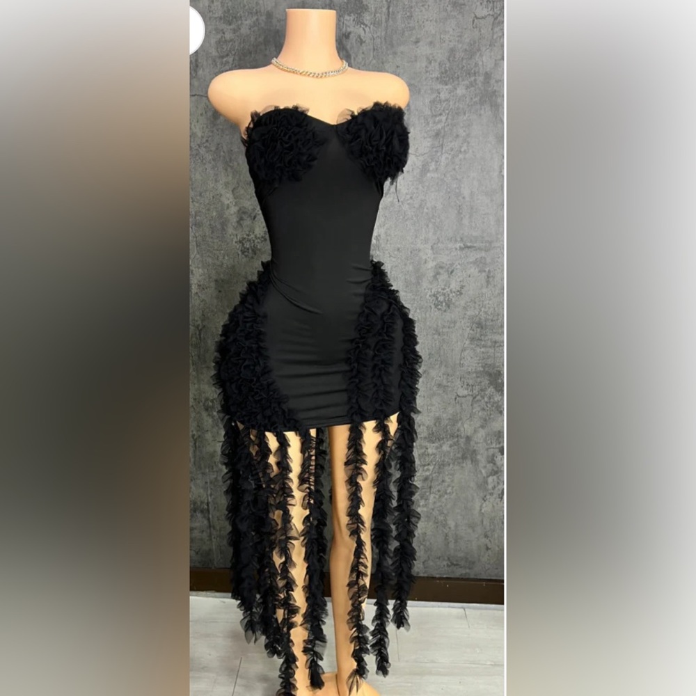 Black strapless Homecoming or Birthday dress